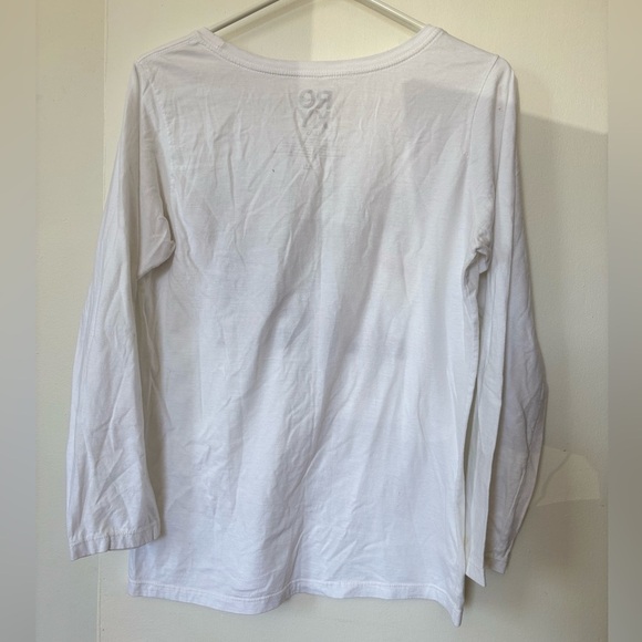 🎉4/30$🎉 Roxy White Long Sleeve Graphic Surf Tee - Size L - Picture 4 of 4